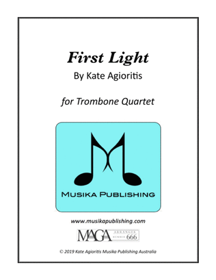 Book cover for First Light - Trombone Quartet