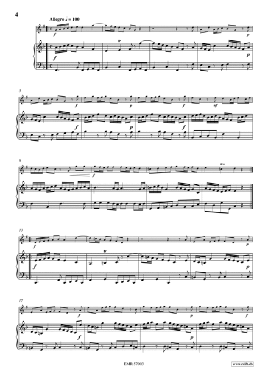 Sonata No. 1 Tenor Saxophone scores gallery preview page 5