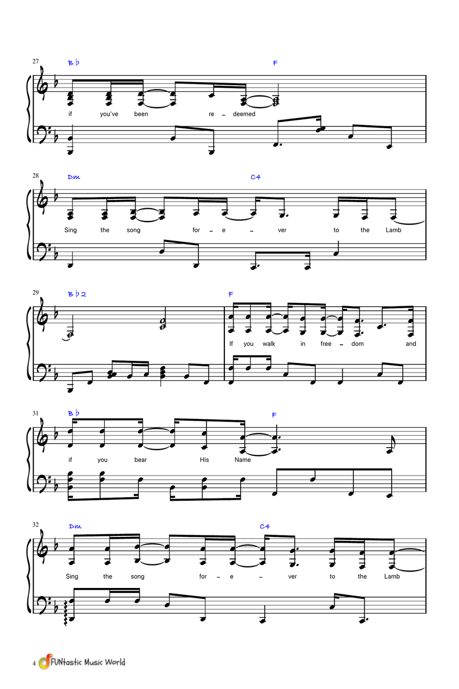 Holy Forever Piano Solo scores gallery preview page 5