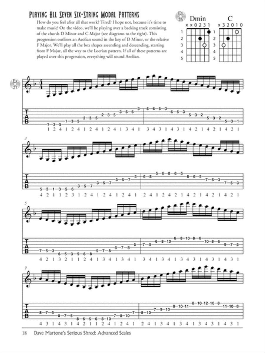 Dave Martone's Serious Shred -- Advanced Scales Guitar scores gallery preview page 4