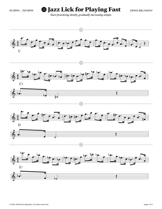 Jazz Lick #12 for Playing Fast