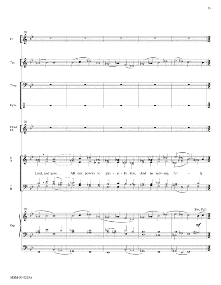 Lord, We Bring Our Gift of Music (Full Score) image number null