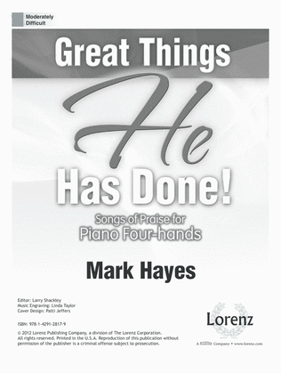Book cover for Great Things He Has Done!