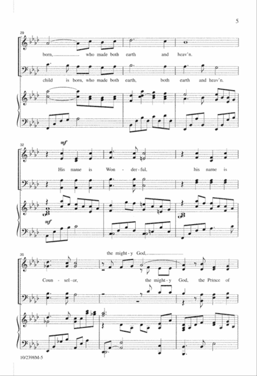 A Christmas Praise 4-Part scores gallery preview page 5