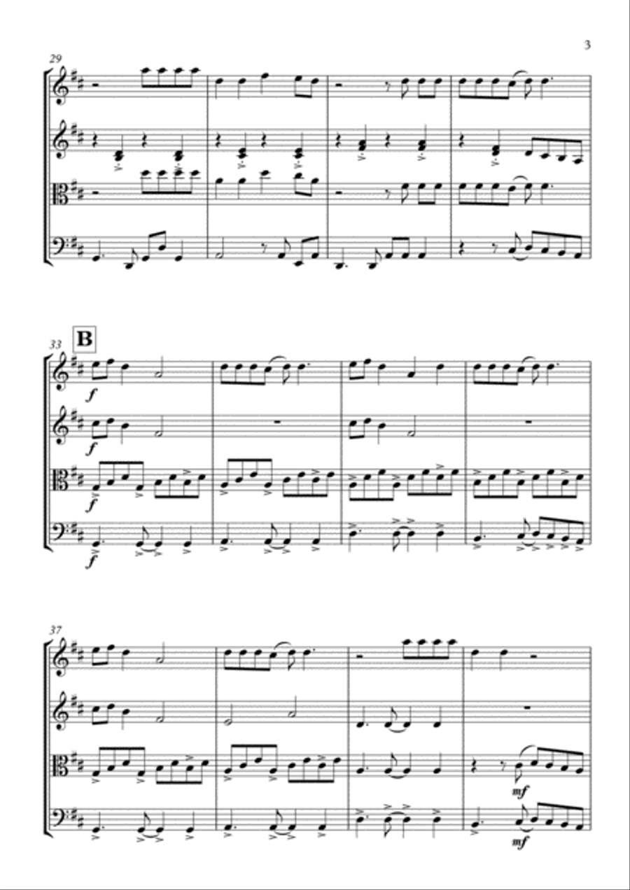 Rude String Quartet scores gallery preview page 4