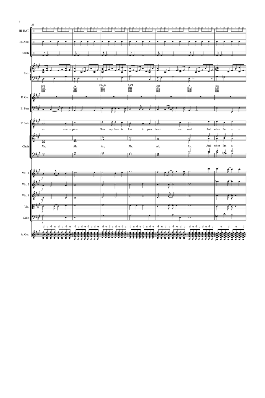 When I Fell in Love with You Piano, Vocal, Guitar scores gallery preview page 4