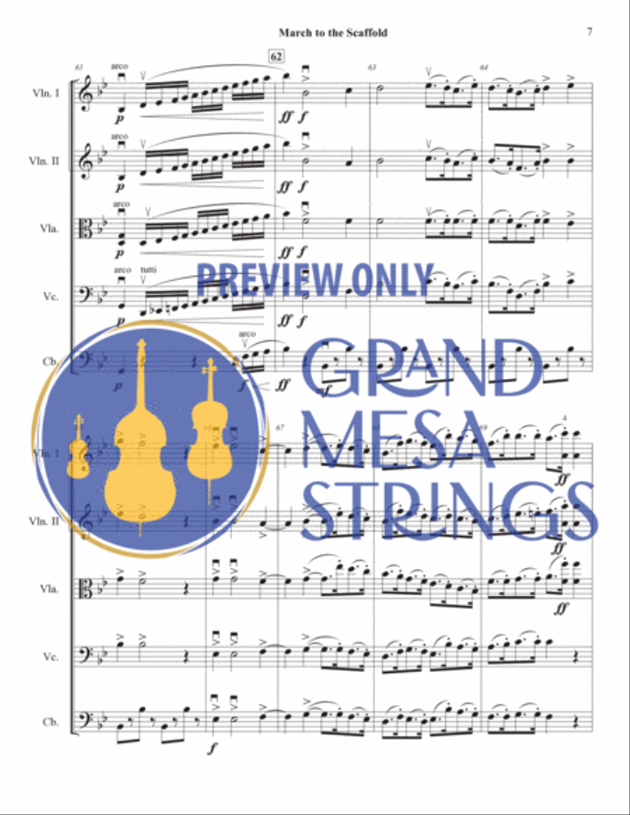 March to the Scaffold March to the Scaffold String Orchestra scores gallery preview page 8