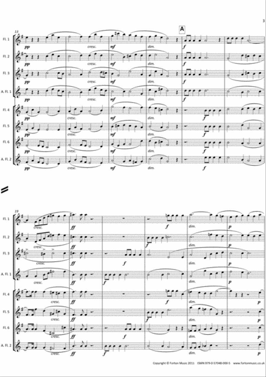 Ave Maria Flute Quartet scores gallery preview page 3
