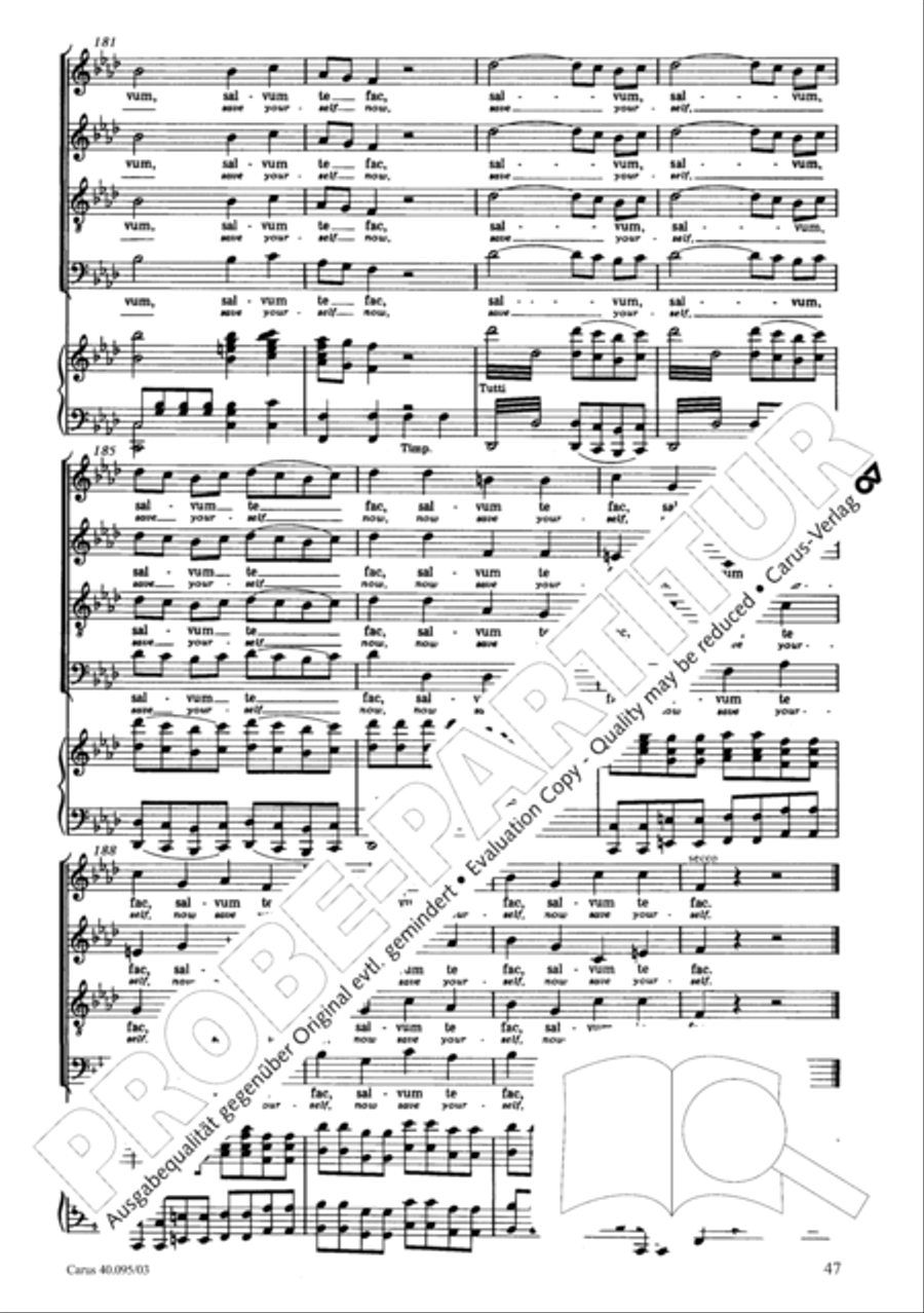 The Seven Words (Die Sieben Worte) 4-Part scores gallery preview page 48