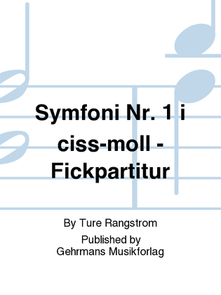 Symfoni Nr. 1 i ciss-moll - Fickpartitur