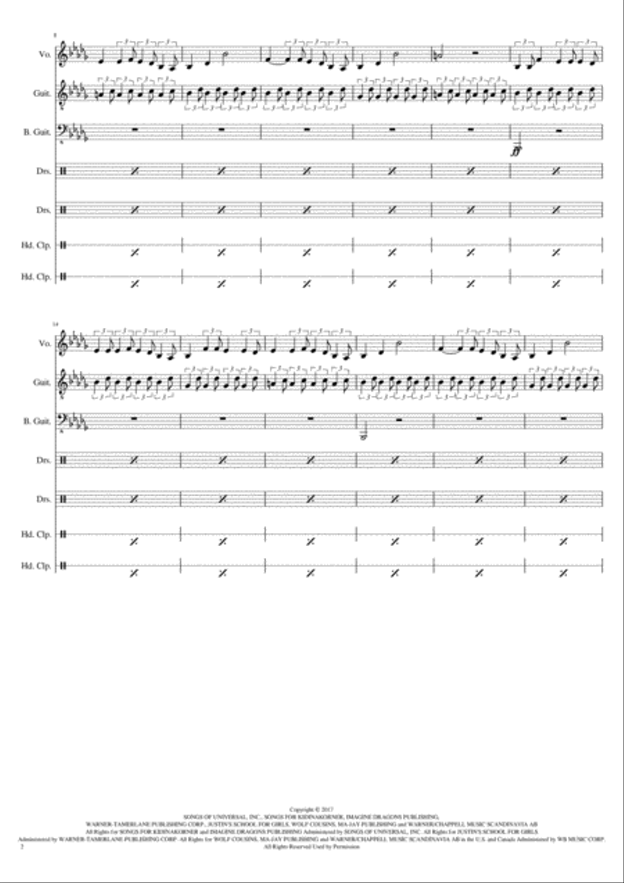 Believer Believer Small Ensemble scores gallery preview page 2