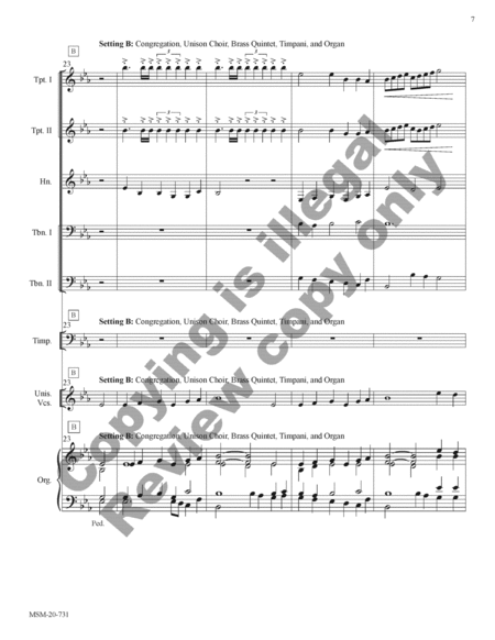 Three Congregational Hymn Settings for Brass