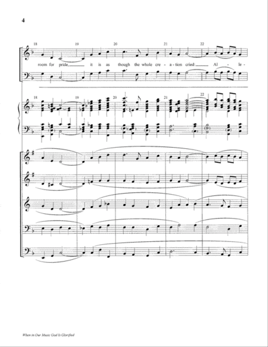 When in Our Music God Is Glorified Organ scores gallery preview page 5