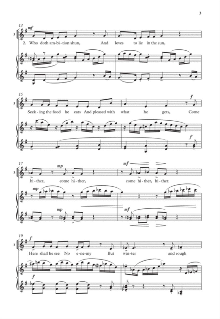 Under the Greenwood tree Under the Greenwood tree SSA scores gallery preview page 3