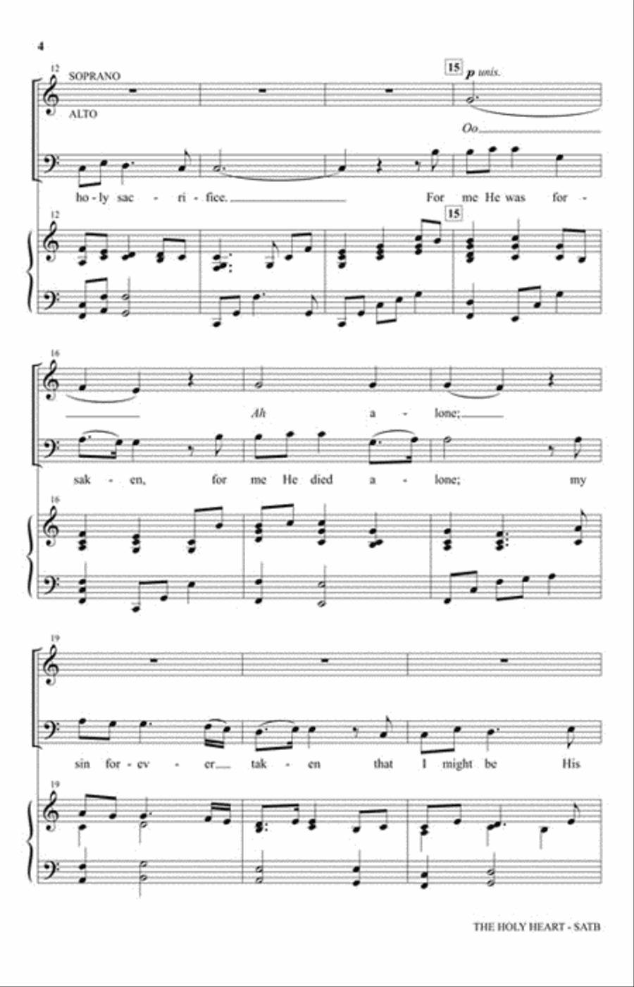 The Holy Heart The Holy Heart 4-Part scores gallery preview page 3