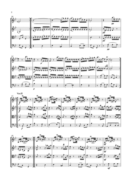 Haydn - String Quartet in B flat major, Hob.III:12 ; Op.2 No.6