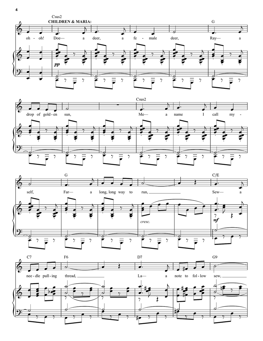 Do-Re-Mi (from The Sound of Music) Voice scores gallery preview page 4