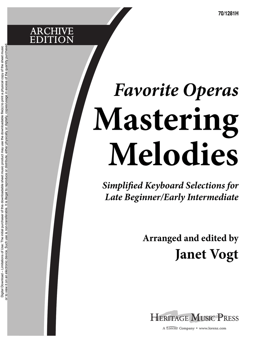 Mastering Melodies: Favorite Operas Piano Solo scores gallery preview page 1