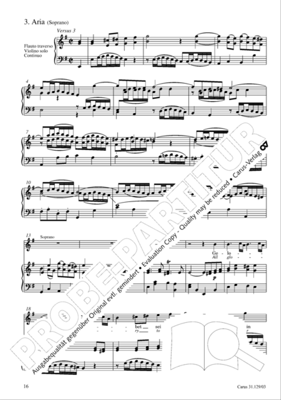 All glory to the Lord, our God (Gelobet sei der Herr, mein Gott) 4-Part scores gallery preview page 19