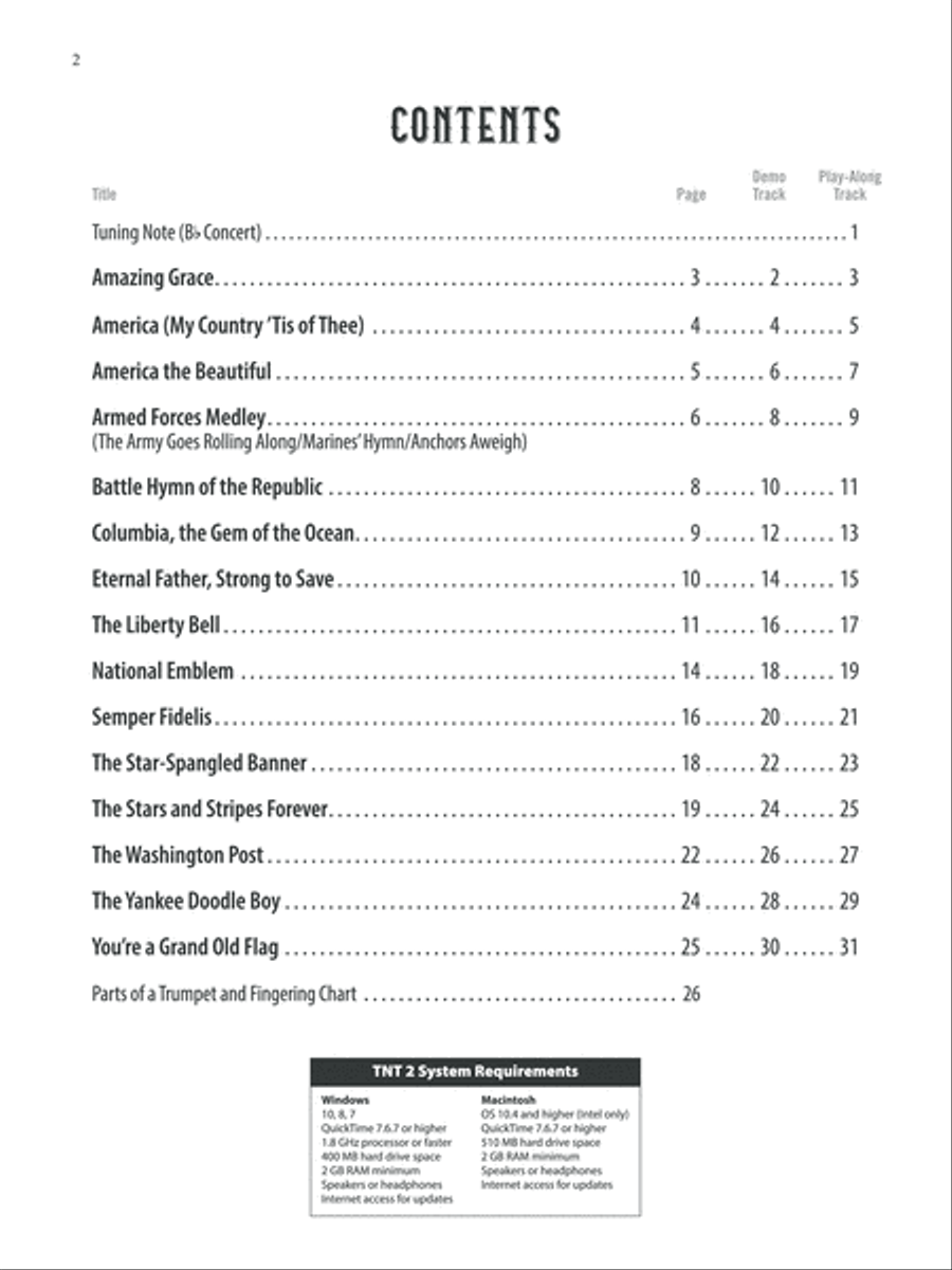 Patriotic Favorites Instrumental Solos Trumpet scores gallery preview page 2