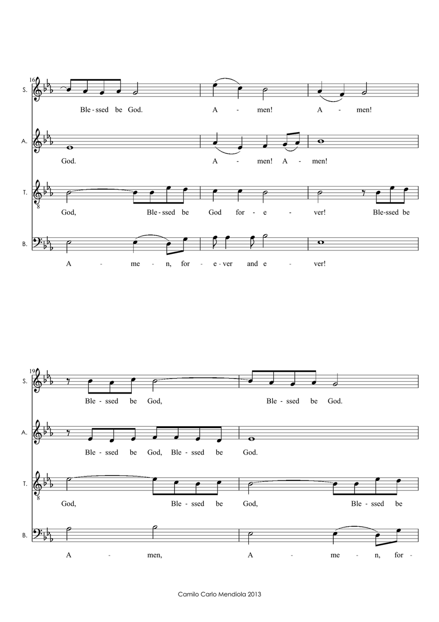 Offertory Song 4-Part scores gallery preview page 3