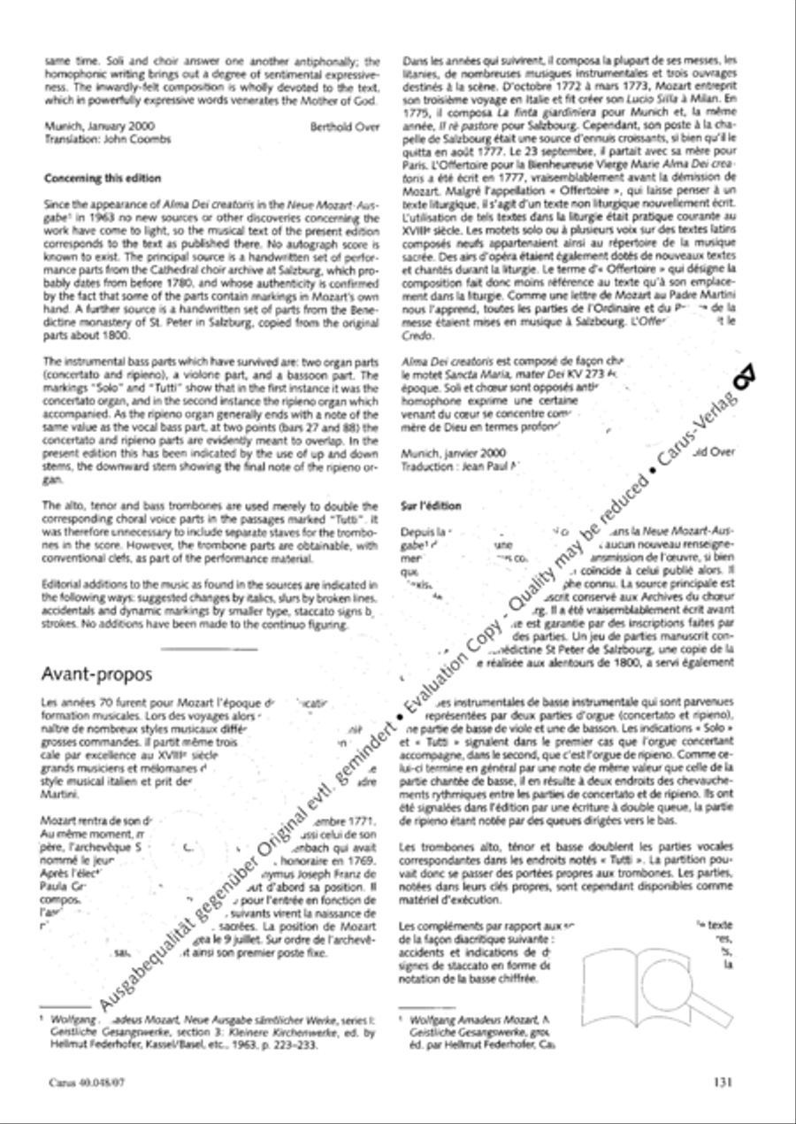 Regina coeli in B-Flat Major, K. 127 4-Part scores gallery preview page 132