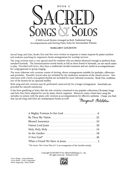 Sacred Songs & Solos, Book 2 image number null