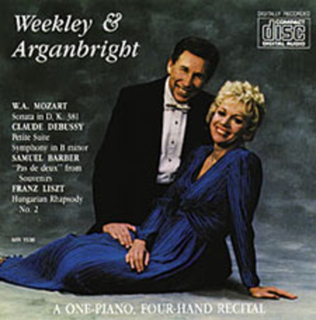 Book cover for Weekley & Arganbright, a One Piano Four Hand Recital (CD)