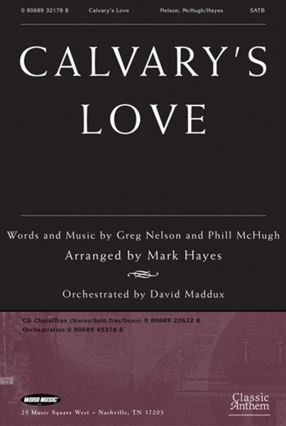 Calvary's Love - Orchestration