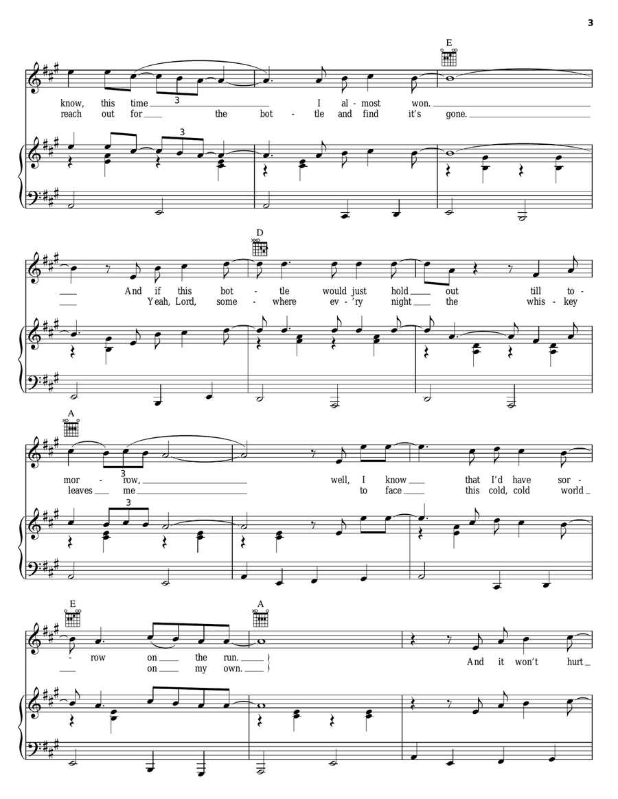 It Won't Hurt It Won't Hurt Piano, Vocal, Guitar scores gallery preview page 3