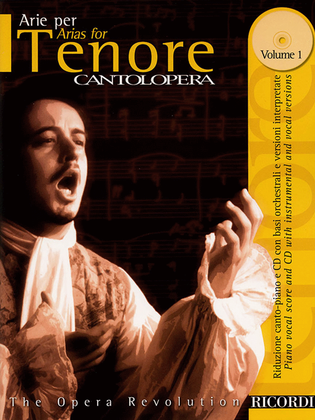 Book cover for Cantolopera: Arias for Tenor - Volume 1