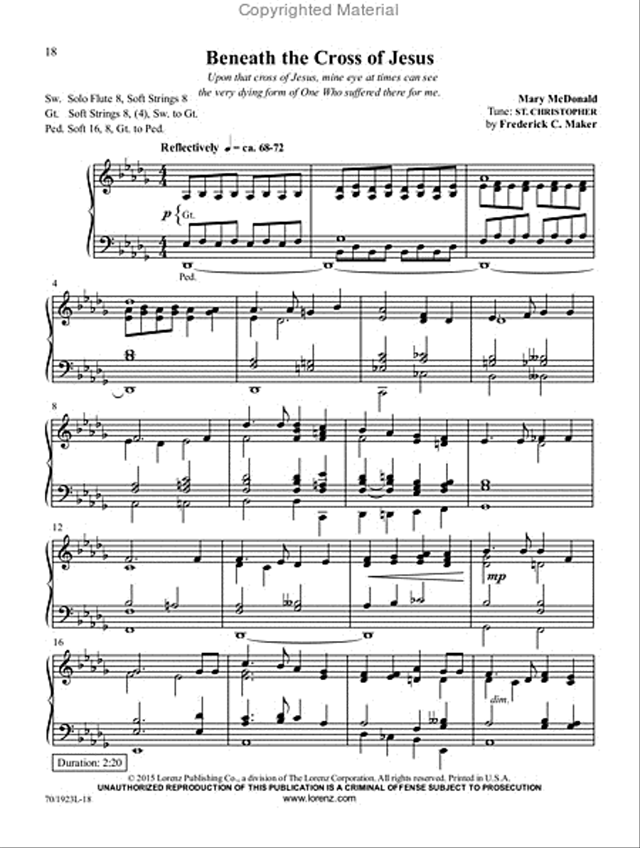 God Gave a Song God Gave a Song Organ Solo scores gallery preview page 8