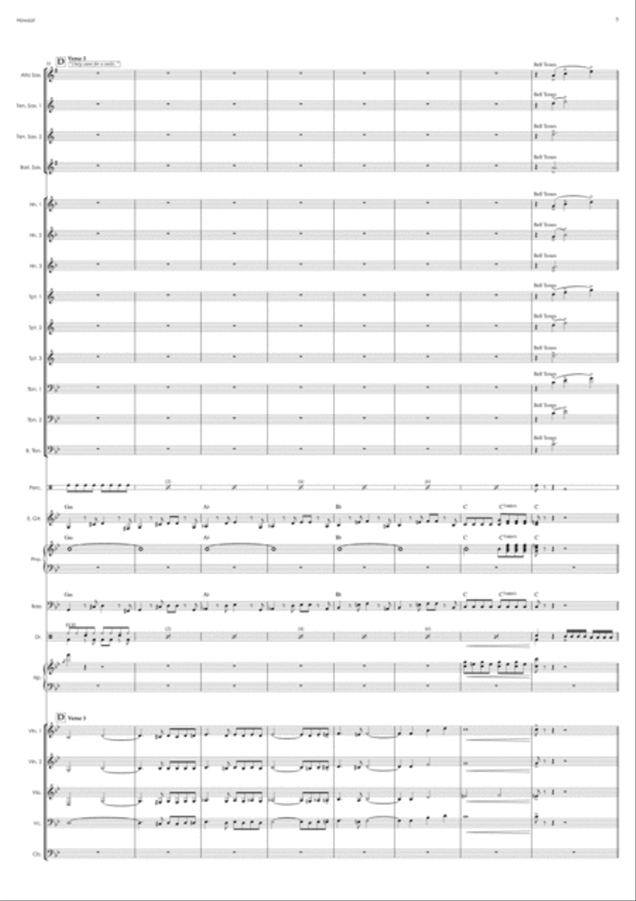 Howzat Howzat Full Orchestra scores gallery preview page 5