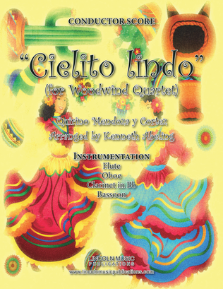 Book cover for Cielito lindo (for Woodwind Quartet)