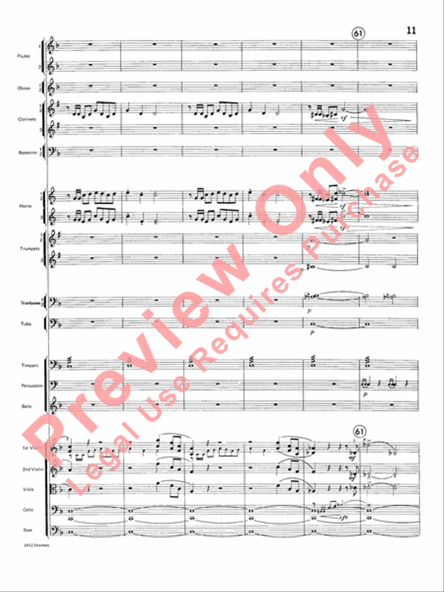 Overture 1812 Overture 1812 Full Orchestra scores gallery preview page 12
