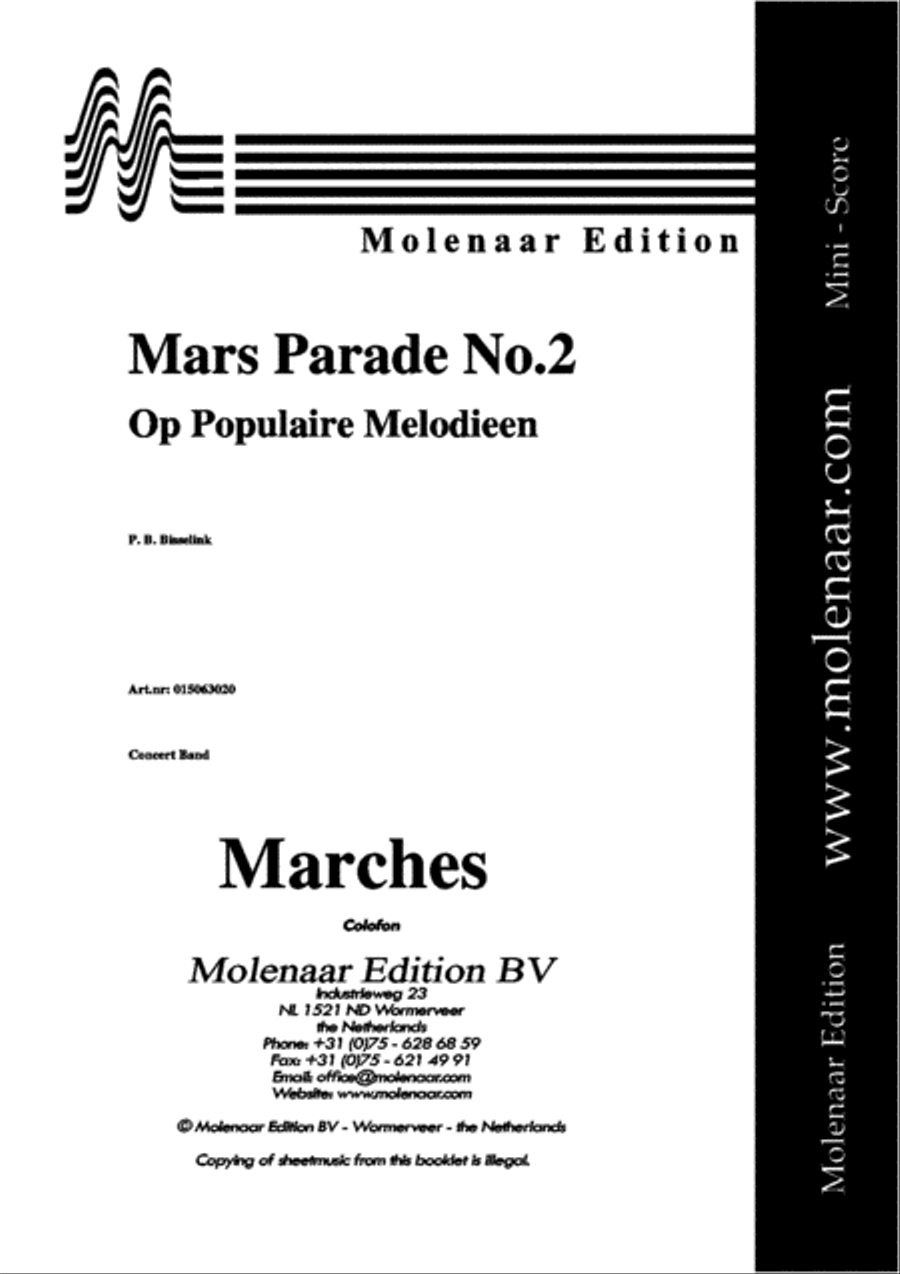 Mars Parade No. 2 Concert Band scores gallery preview page 2