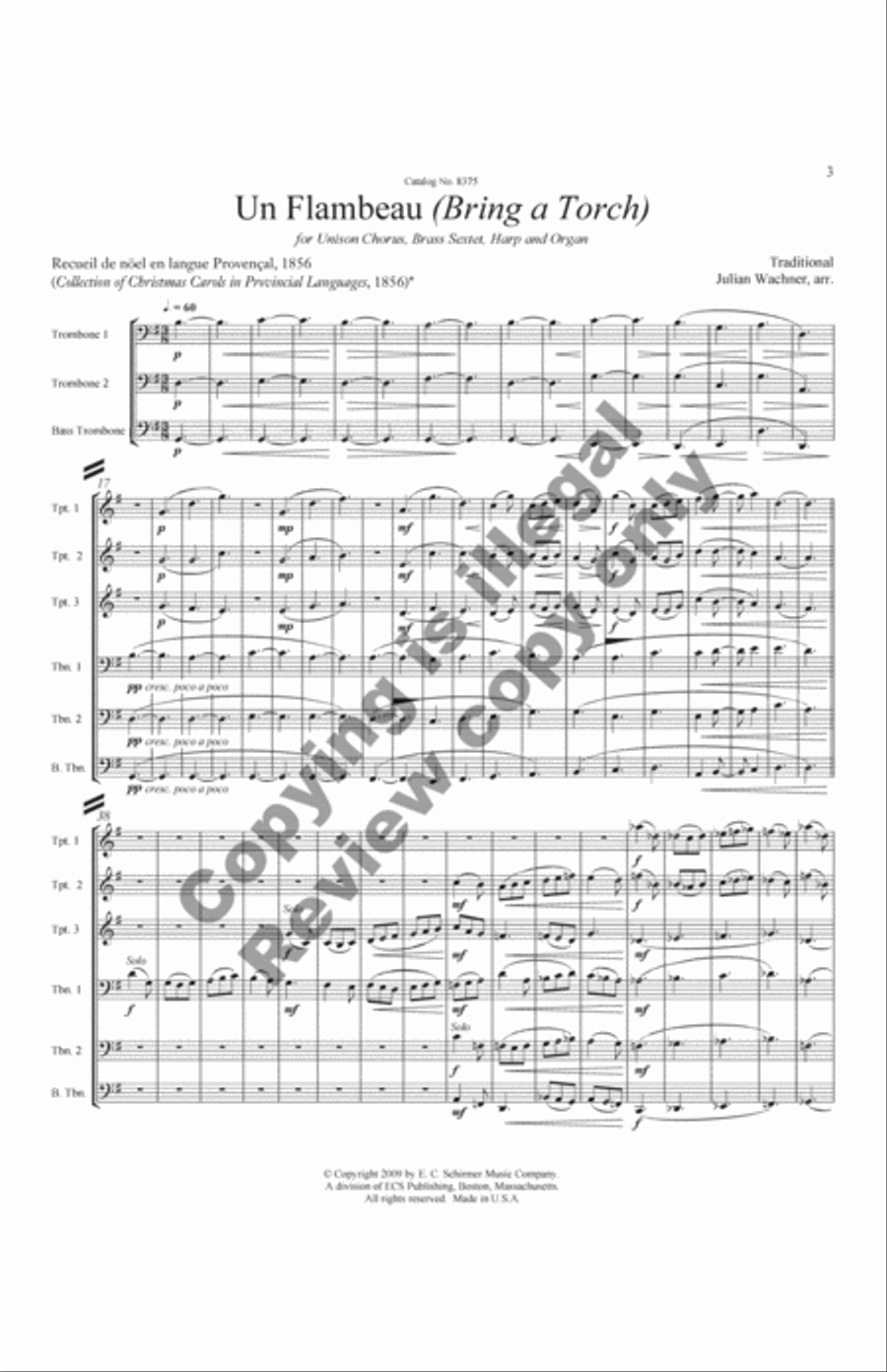The Snow Lay On the Ground!: Nine Festive Carol Settings (Complete Compilation Full Score) Choir scores gallery preview page 8