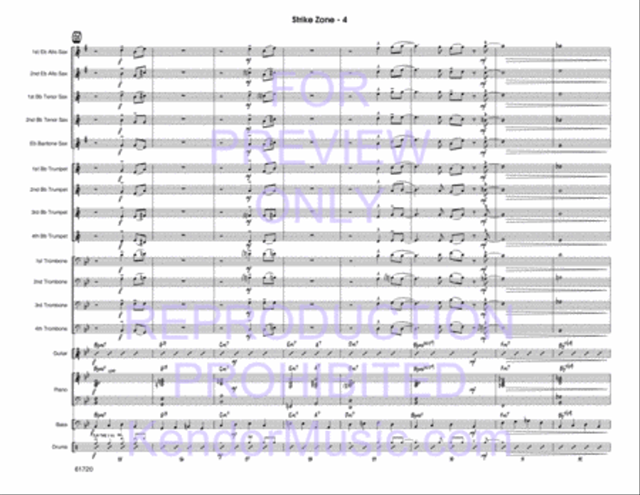 Strike Zone Strike Zone Jazz Ensemble scores gallery preview page 5