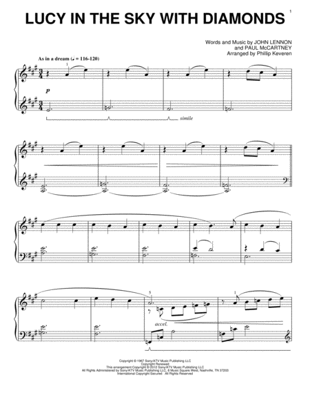 Lucy In The Sky With Diamonds [Classical version] (arr. Phillip Keveren)