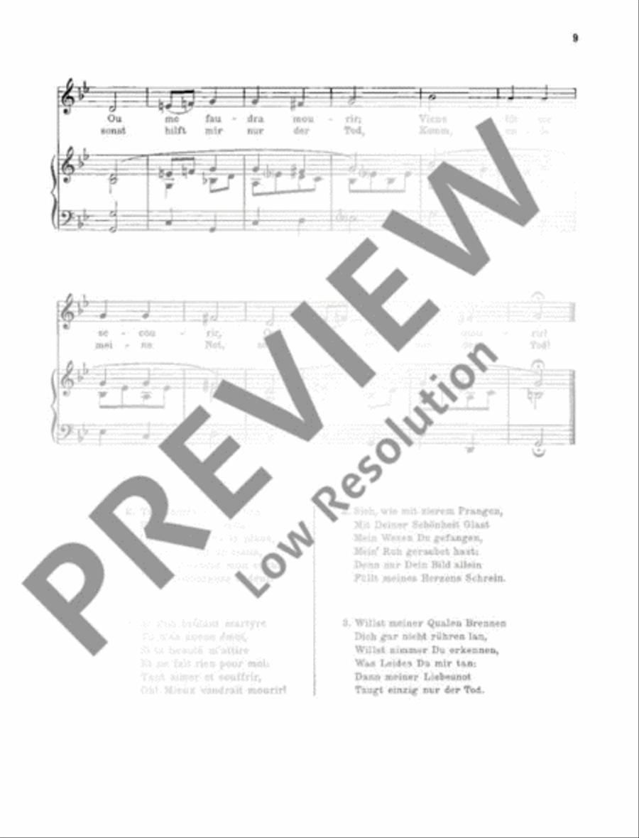 Französische Volkslieder Voice Solo scores gallery preview page 10