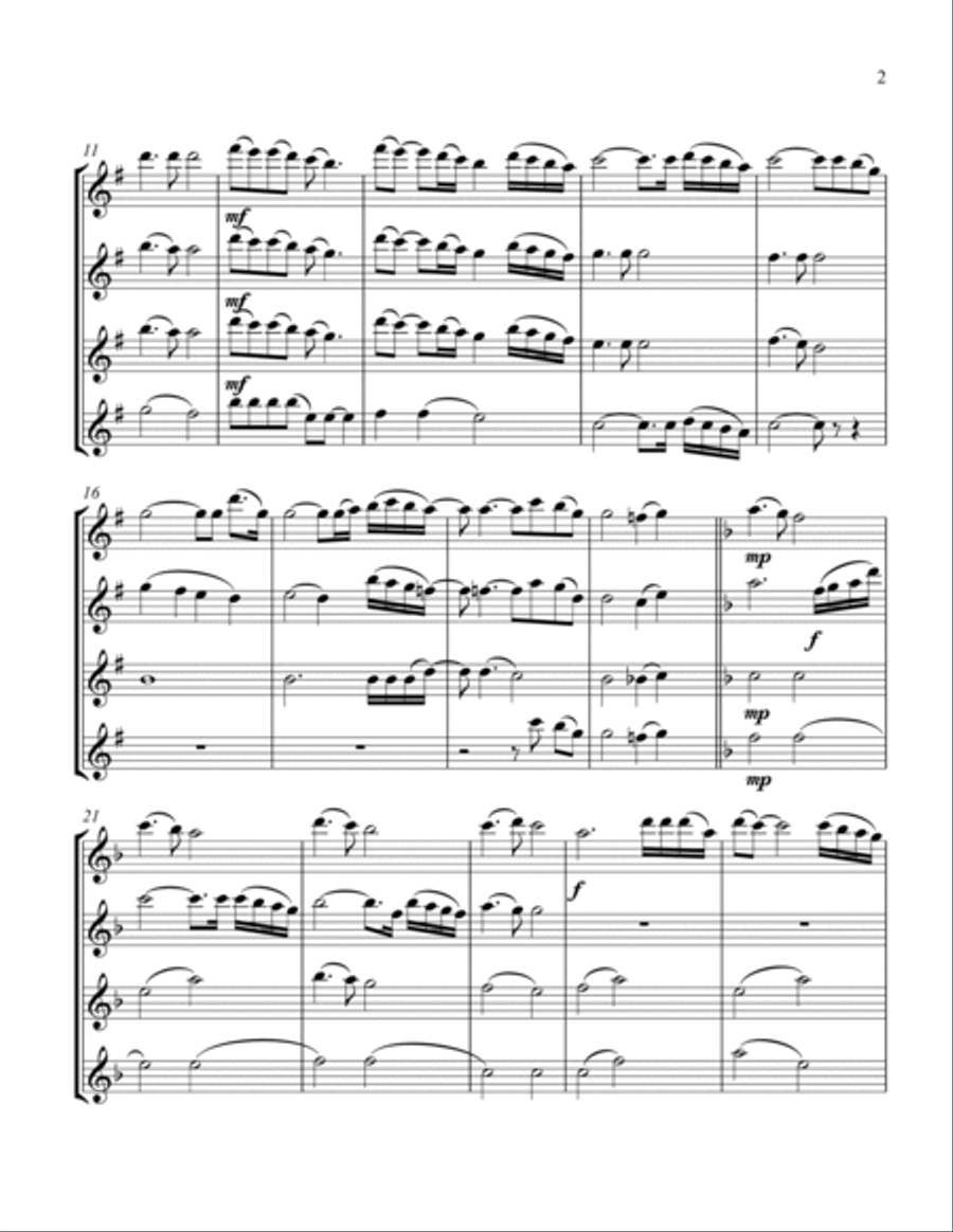 I'll Stand By You I'll Stand By You Flute Quartet scores gallery preview page 3