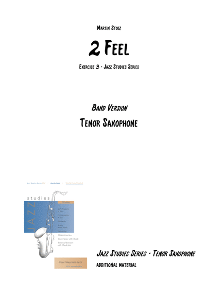 "2 Feel" - arranged for tenor saxophone and band image number null