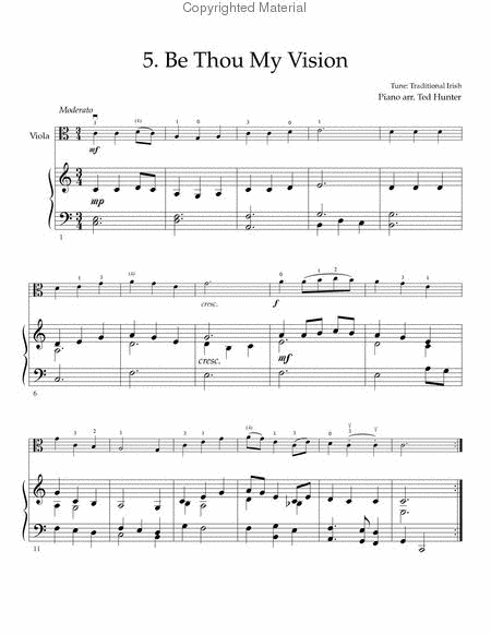 Ten Easy Hymns for Viola and Piano image number null