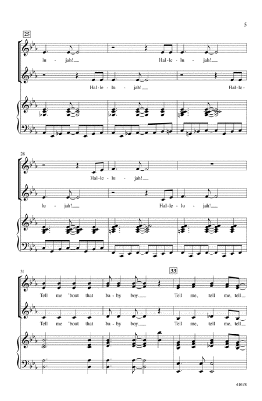 Tell Me, Tell Me! Tell Me, Tell Me! Choir scores gallery preview page 4