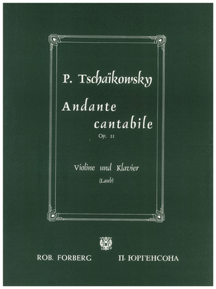 Book cover for Andante cantabile, op.11