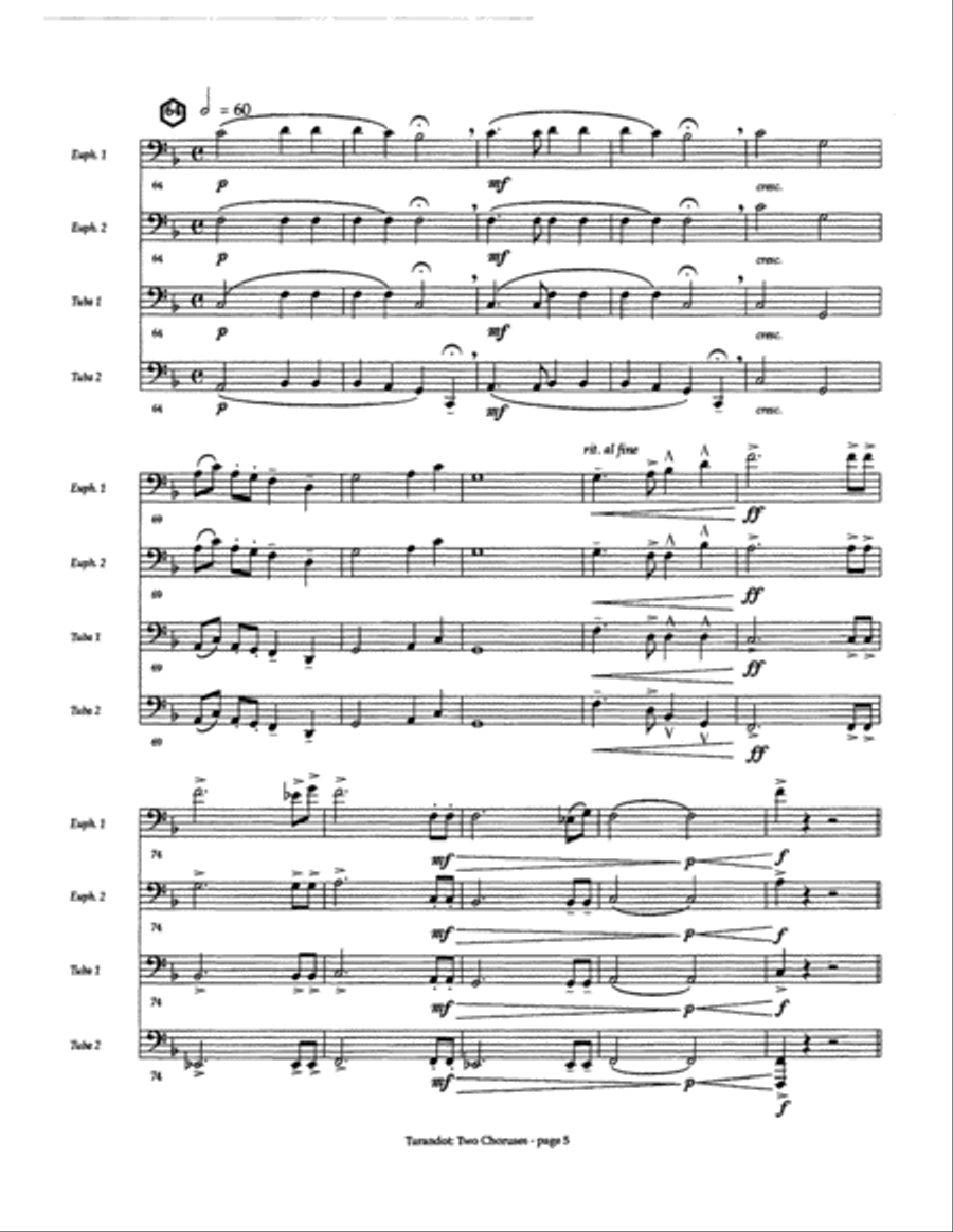 Turandot: Two Choruses EETT scores gallery preview page 6