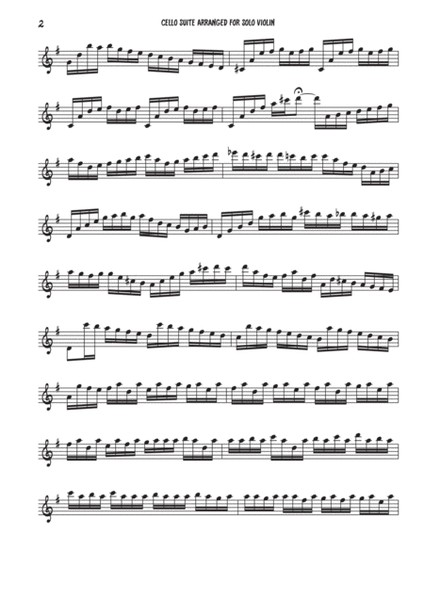 Cello suite for solo Violin image number null