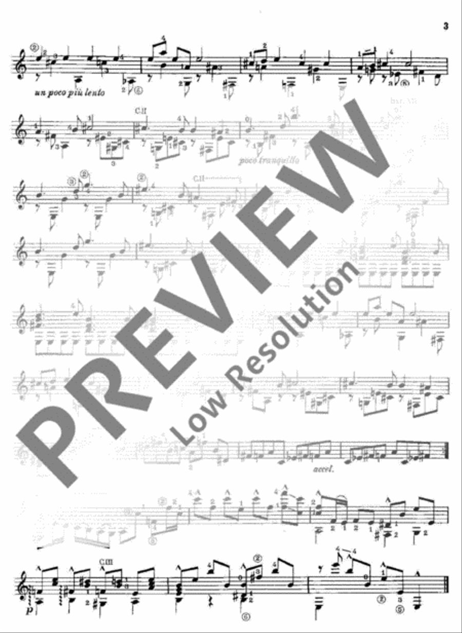 Cavatina Classical Guitar scores gallery preview page 4