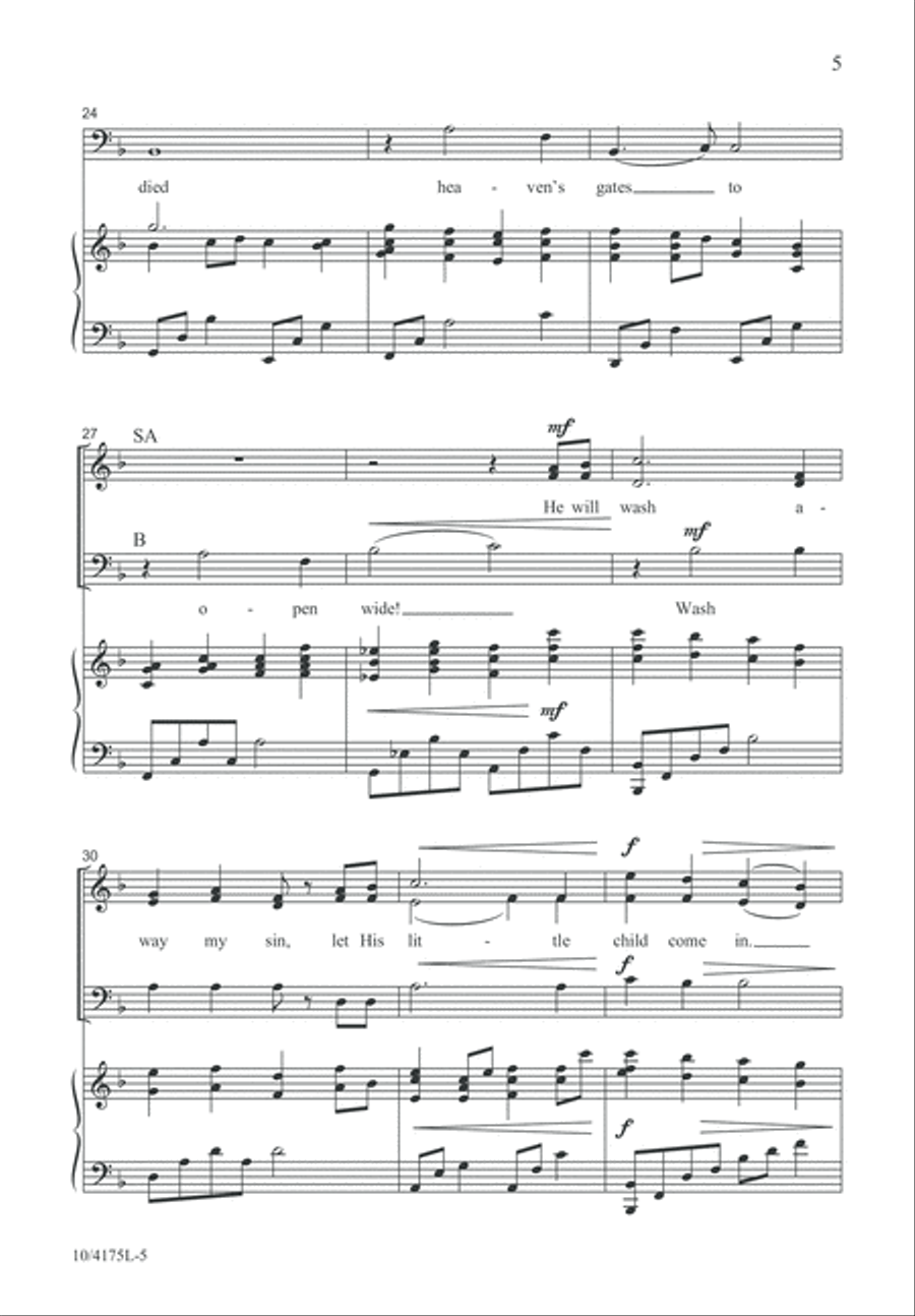 Yes, My Jesus Loves Me Yes, My Jesus Loves Me 3-Part scores gallery preview page 6