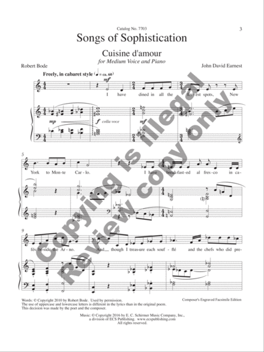 Songs of Sophistication Medium Voice scores gallery preview page 5